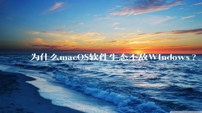 为什么macOS软件生态不敌Windows?